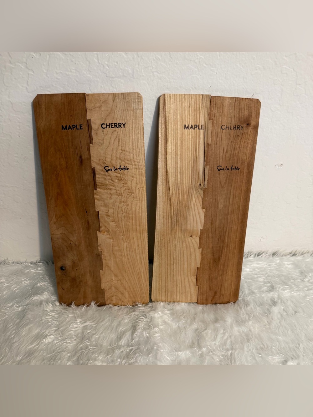Sur la table duo Maple & Cherry Wood/ Grill/Charcuterie Boards - Set of 2